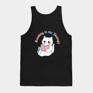 Reading is my therapy Tank Top